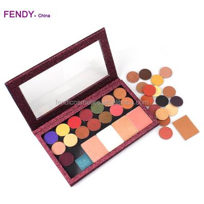 China Customized Cosmetics Waterproof Professional Metallic Makeup Eye Shadow Single Pressed Eye Shadow for sale