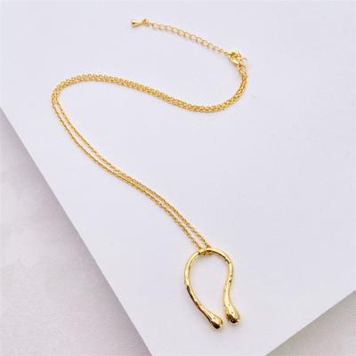 China 18k Gold Fashion QiCai Chain Choler Chain Necklace Simple Savi Same Vintage Roman Coin Pendant For Women for sale