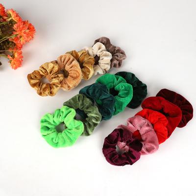 China Factory Price Comfortable Soft Hair Band Colorful Cloth Hair Accessories Stretch Hair Rings Kids Girls Elastic Band for sale