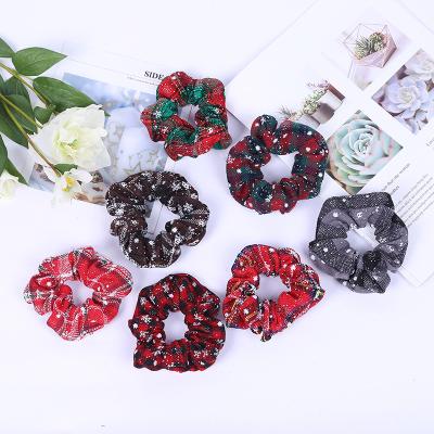 China Comfy Soft Cheap Classic Patterns Girl Hair Scrunchies Shapes New Design Christmas Large Velvet Scrunchies For Women Scrunchies for sale