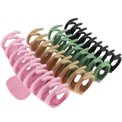 China #11 Hair Salon #11 Big Jaw Hair Claw Clip Shark Hair Clip Acrylic Matte Clip Spring River Hair Clip Set Machine for sale