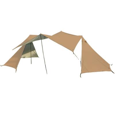 China Camouflage / Field Game UPF 50+ Portable Folding Sunshade Shelter 3 Room Large Camping Tent for sale