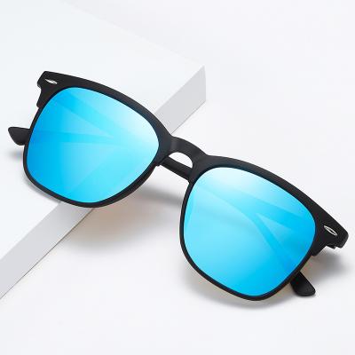 China Protect Eyes Haigfore Polarized Classic Retro Fashion Sunglasses For Men Driving Plastic Temple UV Protection for sale