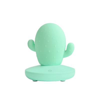 China 2020 Newly Designed Decoration Baby Silicone Cactus Lamp USB Rechargeable LED Night Light For Kids for sale