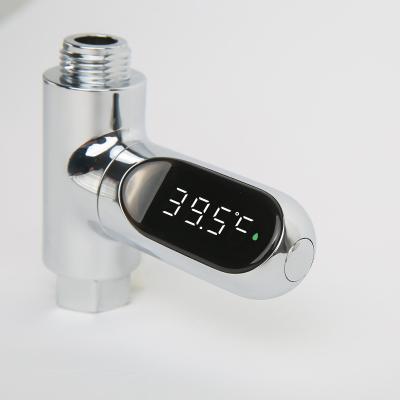 China ABS (Electroplating) LED Display Water Shower Thermometer LED Display Thermometer Bath Flow Water Temperature Monitor Home Drop Shipping for sale