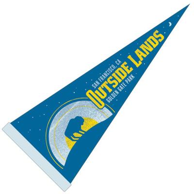 China OEM Logo Printed Flag Pennants Felt Waterproof School Pennant for sale