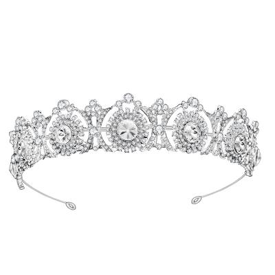 China 2021 Bride Hair Decoration Meiduo Hair Accessories Wholesale Handmade Rhinestone Bridal Headpieces Wedding Crown for sale