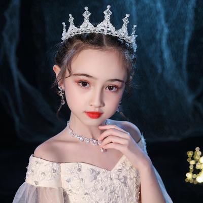 China Wholesale Cheap Metal Meiduo Child King Crown Tiaras For Little Girls Crystal Princess Wedding Party Pageant Crowns for sale