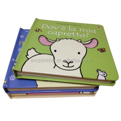 China paper & Hard Cardboard Kids Interesting Story Cover Boardbook Printing for sale