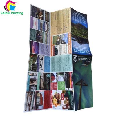 China paper & Cardboard Folded Travel Guide Paper Map Printing Service for sale