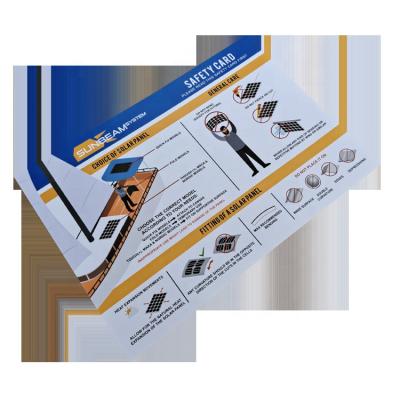 China Safe Card Flyer Printing Brochure Printing Cheap Custom Card Print for sale