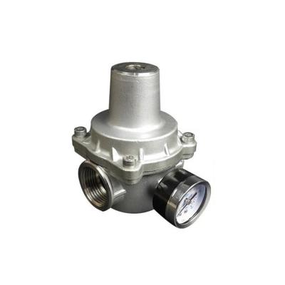 China General CF8 304 Stainless Steel Adjustable Pressure Control Valve Reducing Valve Pressure Relief Valve With Pressure Gauge for sale