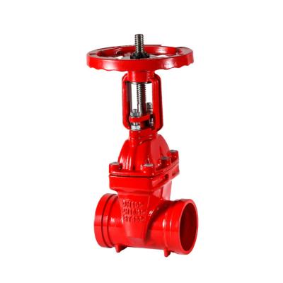 China General Ductile Iron Grooved Rising Stem Extension Gate Valve For Fire Fighting Use for sale