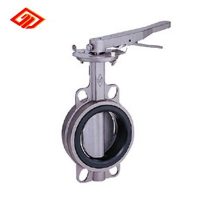 China General Stainless Steel 304 316 CF8 CF8M Wafer Type Butterfly Valve With High Performance for sale