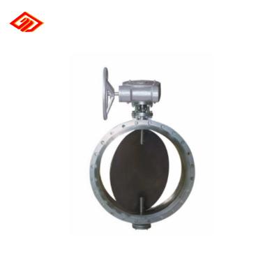 China General WCB/Cast Carbon Steel Ventilization Butterfly Valve Flange Steel End TD341W-6C for sale