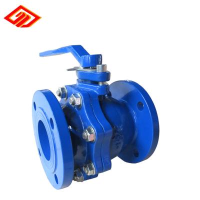 China General China Factory Direct Supply Ductile Iron Trackball 2PC 6 Inch Flanged Valve for sale