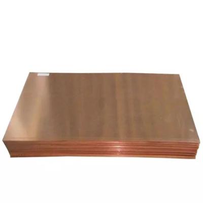 China Industrial Popular Product ASTM Red Pure Copper Sheet T2 H65 H62 C1100 C1220 C2400 C2600 Or Coppe4x8 Brass Sheet Price for sale