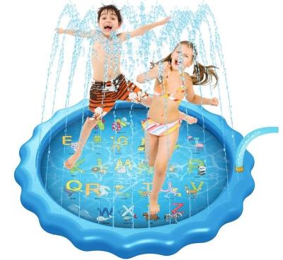 China High Quality Promotional Inflatable And Easy To Use Sprinkle And Splash Toy Water Fountain Kids Play Mat Outdoor Sprinkler for sale