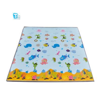 China 2021 Eco - Friendly Design Soft Waterproof Reversible EPE Kids Play Mat Baby for sale