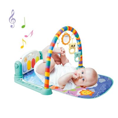 China Eco-friendly Newborn Infant Musical Mat Baby Crawling Game Cotton Piano Keyboard Kid Sleeping Toys Activity Foldable Soft Gym Floor for sale