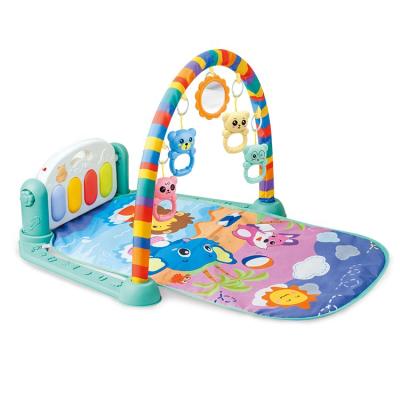 China Eco-friendly Multifunctional Piano Baby Play Gym Musical Mat With Hanging Toy for sale