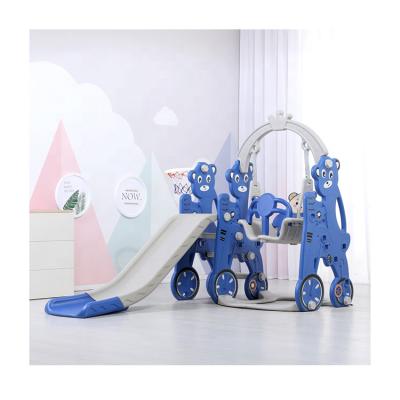 China Eco-friendly Customized Plastic Swing And Slide Set For Kids Children for sale