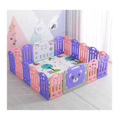 China Easy Custom Indoor Colorful Assembly Kids Baby Plastic Kindergarten Playpen for sale