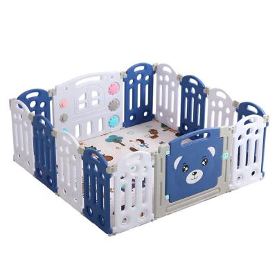 China Easy Hot Sale Indoor Colorful Baby Assembly Plastic Garden Playpen For Child for sale