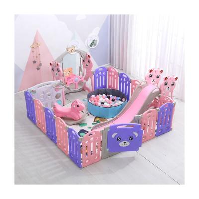 China Super Easy Hot Sale Quality PE Children Pink Assembly Playpen Manufacturers for sale