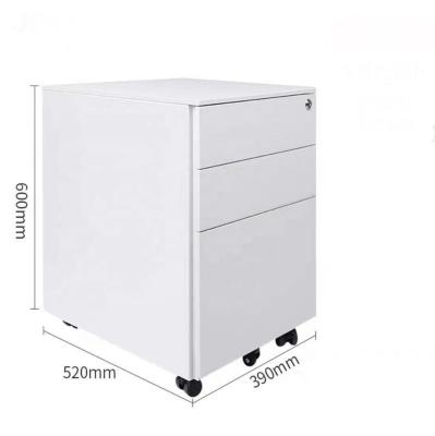 China YUANJU Metal Adjustable Filing Cabinet 3 Drawer Movable Pedestal (Other) For Office Storage Use for sale