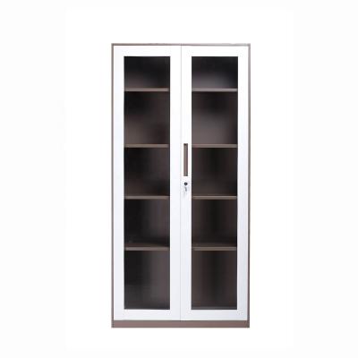 China YUANJU Office 2 Door Furniture 2 Door Adjustable Glass File Cabinet Storage Cabinet Modern (Other) Design for sale