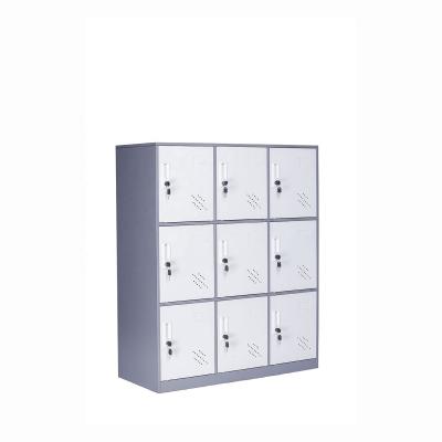 China YUANJU 9 Door Locker Adjustable Cabinet Mini Storage Cabinet Small Locker (Other) With Lock Office Cabinet Metal for sale