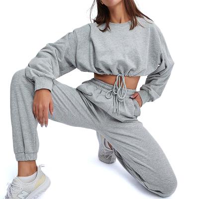 China Fashion Training Wear Solid Color Bowknot Breathable Tracksuits For Women for sale