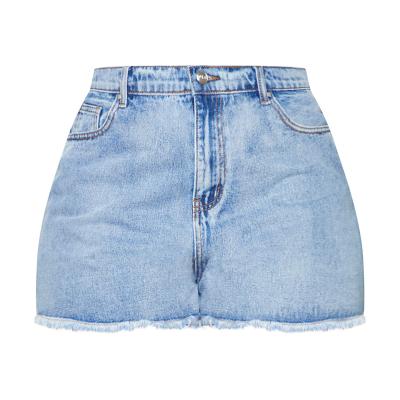 China Breathable Plus Size Denim Shorts Prettylittlething Women Jeans Shorts for sale