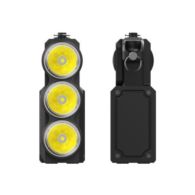 China 10000 Lumens Multifunctional Dimming High Power Long Light Driver-Beam Emergency Flashlight for sale