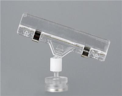 China Magnetic Base Advertising POP Display Clip with 30mm Clip , Transparent for sale