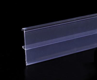 China Non-toxic Aluminum Display Rail Colorful Plastic Data Strip for Shelf for sale