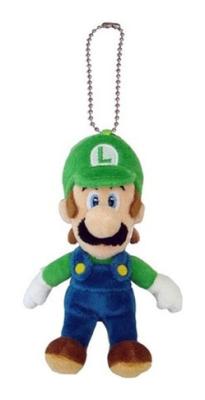 China Blue and Green Super Mario Plush Keychain Stuffed Animal Backpack Clip for sale