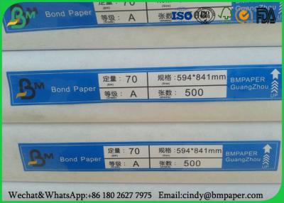 China Einfaches weißes Bondpapier für Größe A1 A2, Paket, das Papier 80gsm Woodfree verpackt zu verkaufen