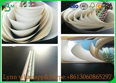 China Glossy Food Grade Paper Roll , 41GSM TO 120GSM OF Straw Pipe Wrapping Paper For Making Straw for sale