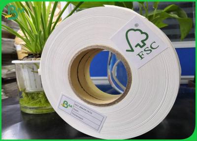 China 14mm 15mm Width Biodegradable FDA Food Grade Paper Roll 60gsm 80gsm 120gsm 135gsm For Disposable Paper Straw for sale