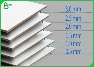 China 2.5mm 3.0mm Thickness Single Side White Paperboard With Grey Back To Hardcover Book for sale