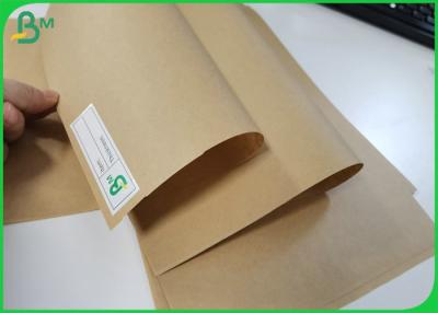 China Papel de Kraft sin recubrimiento del marrón de la comida de la seguridad 50g 60g para el bolso disponible de los alimentos de preparación rápida en venta