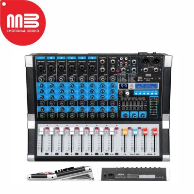 China 6-16 Channel Wholesale High Quality 12v Recording Console Digital Mixing Professional Audio Mixer (2stereo) for sale