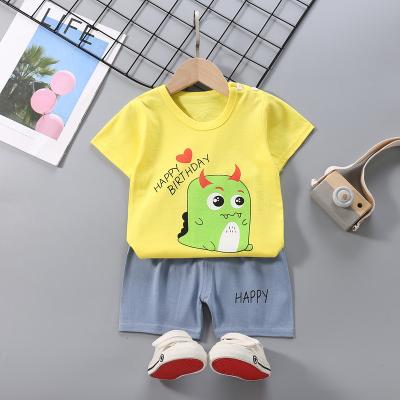 China First-hand source of short-sleeved short-sleeved short-sleeved cotton T-shirt wholesale manufacturers new smart casual children's suit for sale