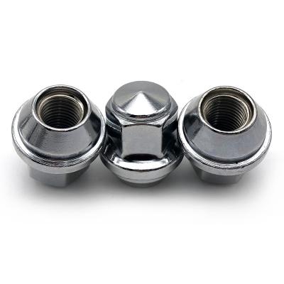 China Car Wholesale Chrome End-End Wheel Nut Car Tire Outdoor Security Locking Wheel Lock Nut For Rims for sale