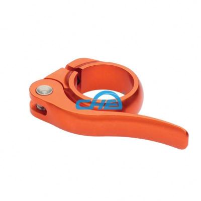 China Wholesale MTB Bicycle Parts Seat Clamp 31.6 Seat Clamp Seatpost Clamp 30.9 34mm Orange for sale