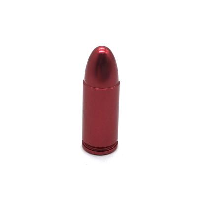 China For Fire Arm Safety Training Factory OEM CNC Anodized Red Aluminum Blank Dummy Round Snap Cap for sale