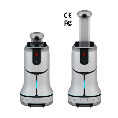 China Hospital M1 Leeno N UV-C Functions Disinfection Spray Automatic Intelligent Temperature Measurement Robot for sale