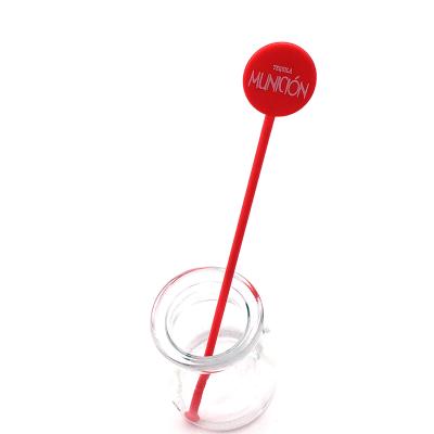 China Disposable Disposable Round Shaped Mini Coffee Cup Stirrer for sale